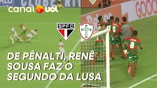 DE PÊNALTI, PORTUGUESA FAZ O SEGUNDO CONTRA O SÃO PAULO NO MORUMBIS; VEJA LANCE E GOL