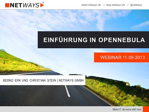 Einführung in OpenNebula (Webinar vom 11. September 2013)