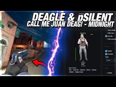 The MOST POWERFULL COMBO! DEAGLE & P-SILENT | CS:2 CHEATING - MIDNIGHT.IM