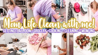 CLEAN WITH ME | CLEANING MOTIVATION 2022 | CLEANING WITH KIDS | Mom life clean with me DITL of a mom