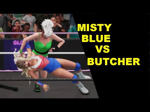 GLOW 1985 Misty Blue vs Butcher - Knockout Match