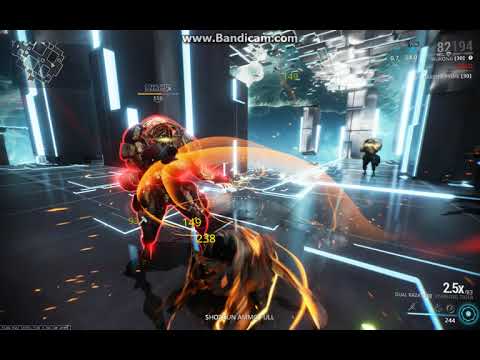 Warframe Dual Raza Riven vs Level 150 Corrupted Bombards (Swirling Tiger Stance OP!)