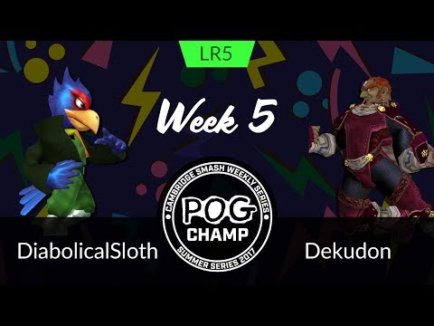 Pog Champ Summer Series #5 Melee - LR5 - DiabolicalSloth (Falco) vs Dekudon (Ganon)