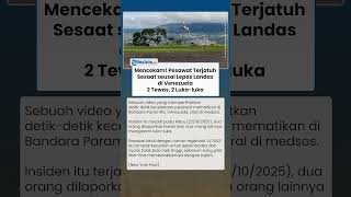 Momen Mencekam! Pesawat Jatuh usai Lepas Landas di Venezuela, 2 Orang Tewas & 2 Lainnya Luka-luka