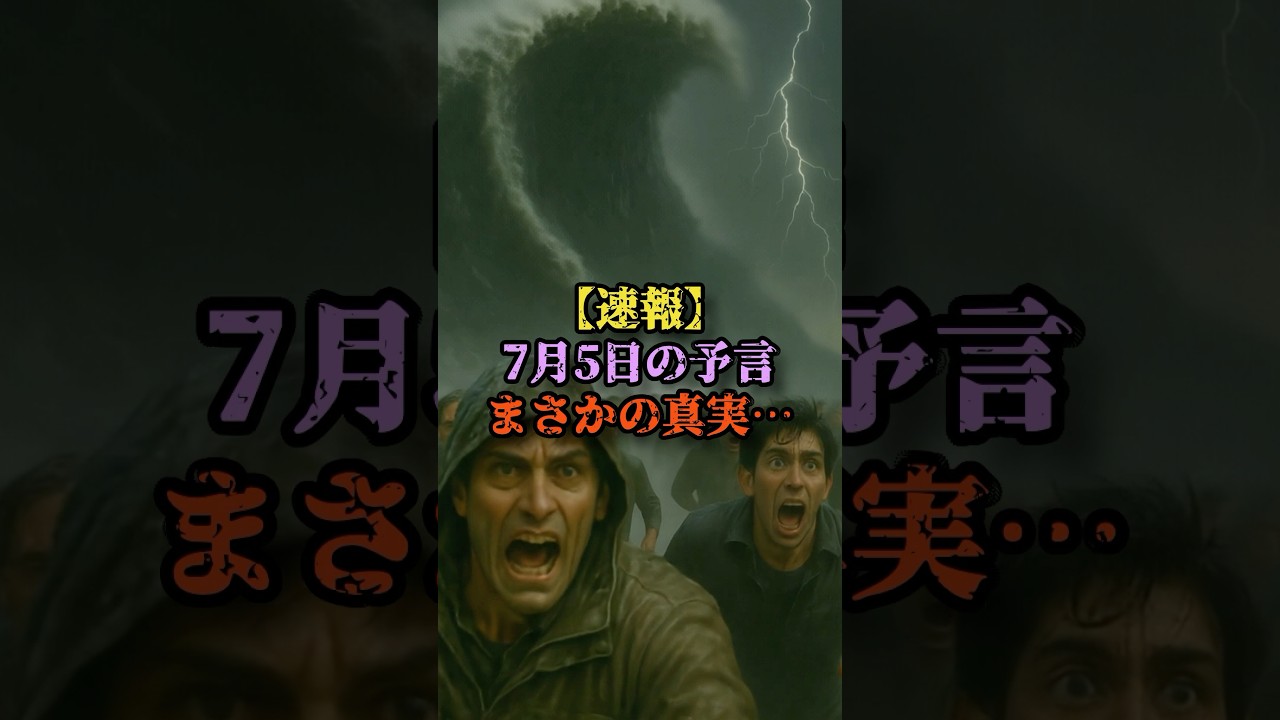 7月5日に日本は本当に滅んでしまうのだろうか…#7月5日 #都市伝説