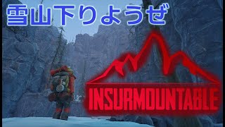 Insurmountable Live 死なないで帰るまでが遠足（雪山下山配信）【乗り越えられない】