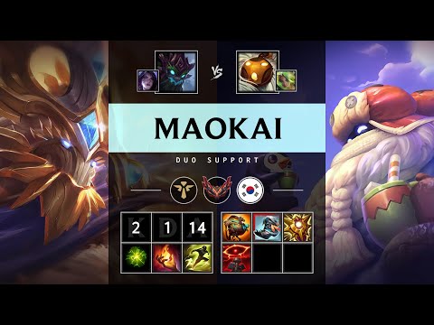 Maokai Support vs Bard - KR Grandmaster Patch 25.18