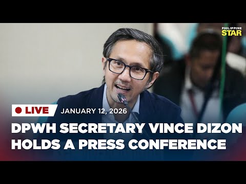 LIVESTREAM: DPWH Secretary Vince Dizon holds a press conference (January 12, 2026)