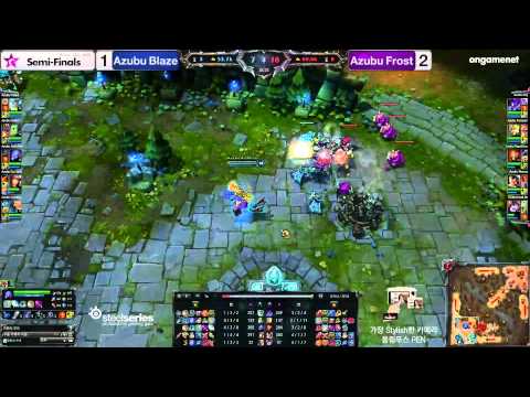 OGN Azubu Blaze vs Azubu Frost game 4 PART 2 (Epic comeback)