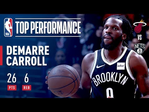 DeMarre Carroll Scores Career High 26 Points vs The Heat