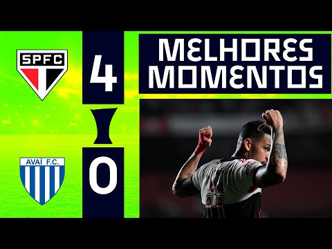 GOLEADA TRICOLOR | SÃO PAULO 4 x 0 AVAÍ |  MELHORES MOMENTOS | 28ª RODADA | BRASILEIRÃO