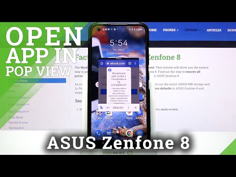 How to Use Pop-Up View in ASUS Zenfone 8 - Operate Floating Window