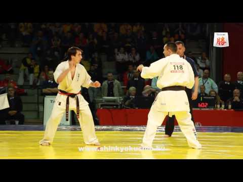 Gábor Rózsa vs  Andrei Zinchenko - European Championship Shinkyokushin Switzerland 2013