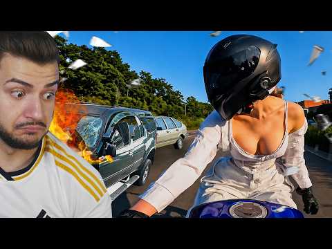 A Cazut de pe Motor la 150 km/h