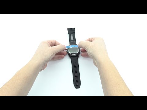 How to put a glass screen protector on Garmin Fenix 7X
