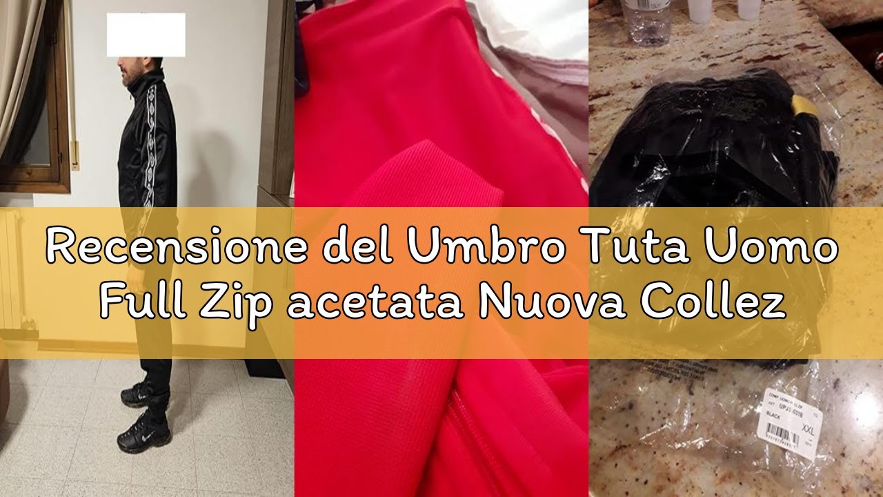 Recensione del Umbro Tuta Uomo Full Zip acetata Nuova Collezione Art.30031