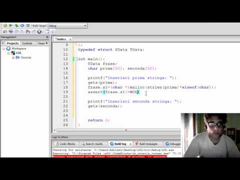 C 27 Allocazione dinamica delle stringhe e uso di free per la deallocazione