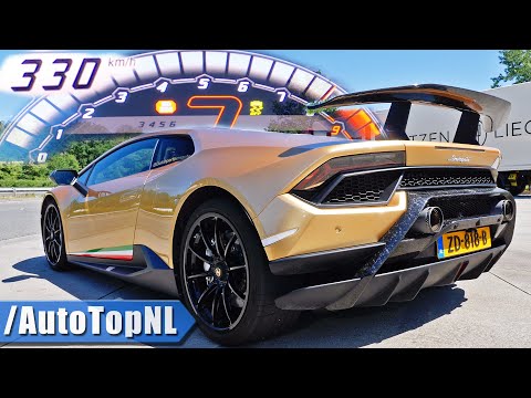LAMBORGHINI Huracan PERFORMANTE 0-330km/h ACCELERATION & SOUND by AutoTopNL