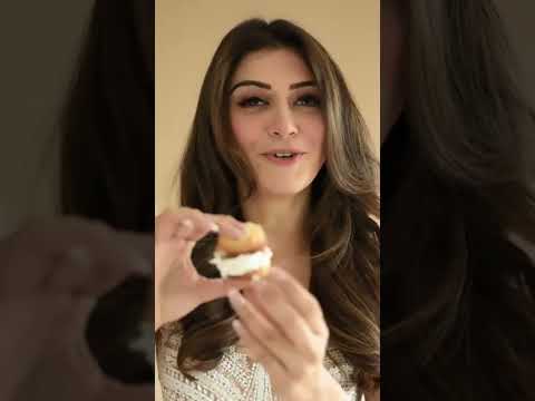 Heroine Hansika Motwani how to eat cup cake 🥧🥧🥧