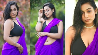 Sidhidata Womens Feat Priyanka  Purple Georgette S