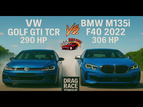 Thumbnail for 🔥 VW Golf GTI TCR 290 HP vs BMW M135i (F40) 306 HP – FWD vs AWD DRAG RACE! | Hot Hatch Showdown by Hatchback, Supercar, BMW M1, BMW, Car, Muscle car