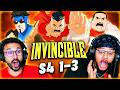 INVINCIBLE Season 4 Episodes 1 2 3 REACTION THAT VILTRUM BACKSTORY IS A SHOCKER Omni Man