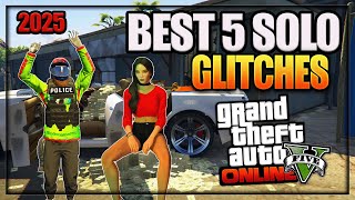 Download Lagu GTA 5 Online - ''TOP 5 SOLO WORKING GLITCHES'' 1.69 ( QUICK Money, Invincible Glitch u0026 More Thumbnail