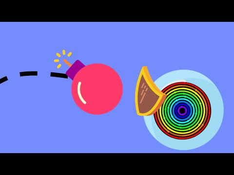 Block the Bomb : 24 Marbles Race Challenge (by Algodoo)