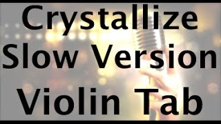 How to Play Crystallize by Lindsey Stirling SLOW VERSION