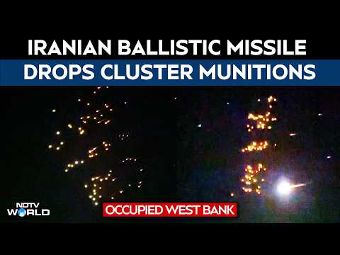 Iran Israel War | Iranian Ballistic Missile Drops Cluster Munitions Over Occuiped West Bank
