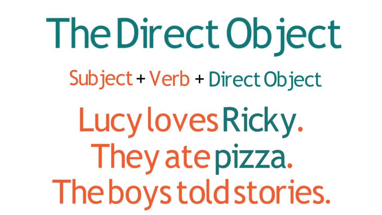 Lesson 09   The Direct Object