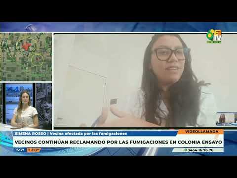 P6 Ximena Rosso   Vecinos continúan reclamando por las fumigaciones en colonia ensayo