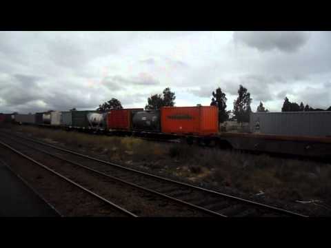 NR6 NR4 On a container train at Donnybrook
