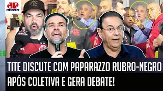 Treta: Tite e Paparazzo Rubro-Negro batem boca após eliminação do Flamengo e provocam debate