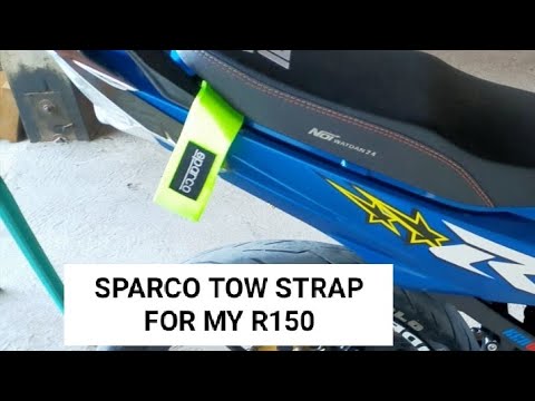 Unboxing & Installing | SPARCO TOW STRAP | for my r150