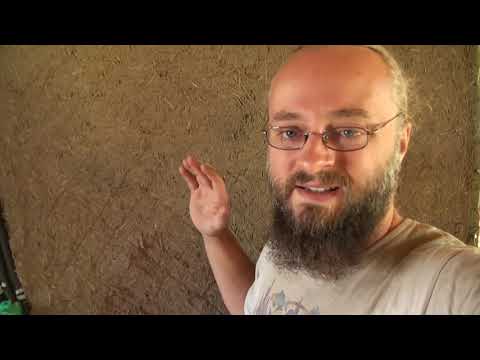Strawbale Vlog 107 - tynk gliniany zbrojony