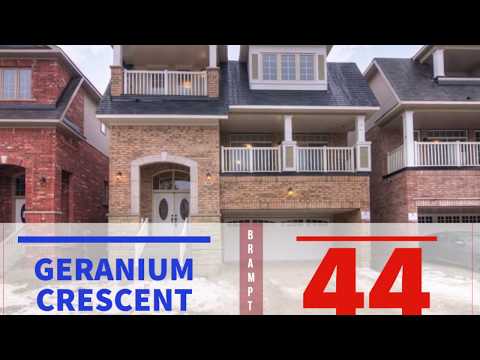 For Lease: 44 Geranium Cres, Brampton - OP Team