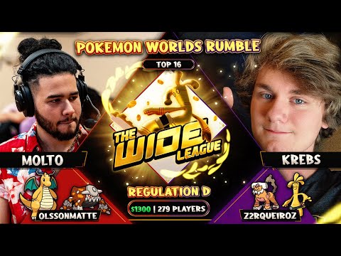 The Wide League Pokemon VGC Worlds Rumble Top 16 Match (Live Broadcast with Commentary VGC2023)
