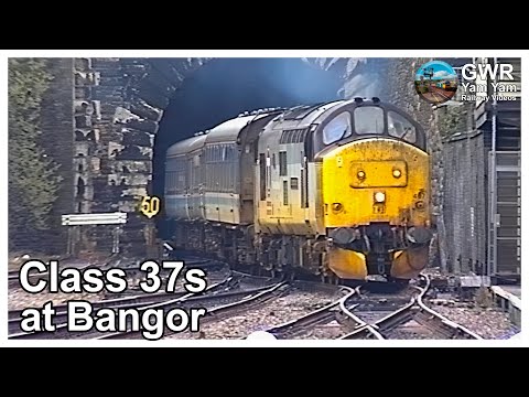 Bangor - Class 37 Thrash on the North Wales Coast in the 1990s #4 - HD Remaster
