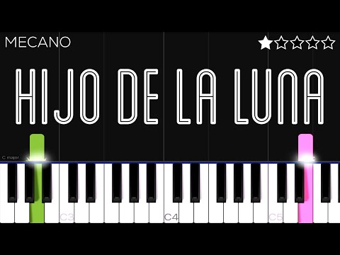 Mecano - Hijo de la Luna | EASY Piano Tutorial