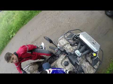 покатушки на квадроциклах yamaha grizzly vs balt motors