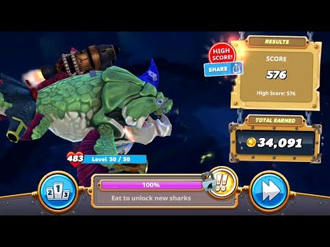 Win Buzz (Helicoprion) Contest Eat Humans in Harbor Special Map #2 - Hungry Shark World