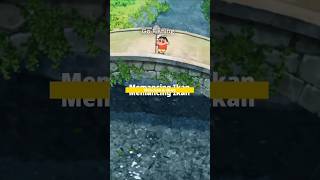 Shinchan dan shiro mancing ikan di aliran sungai #fishing #mancing #shinchan #shorts