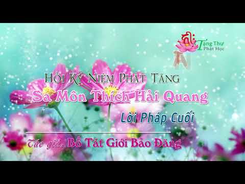 8. Lời Pháp cuối của thầy