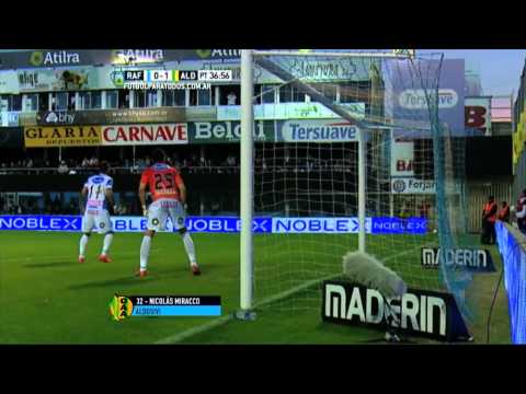 Gol de Miracco. Rafaela 0 - Aldosivi 1. Fecha 19. Primera División 2015. FPT