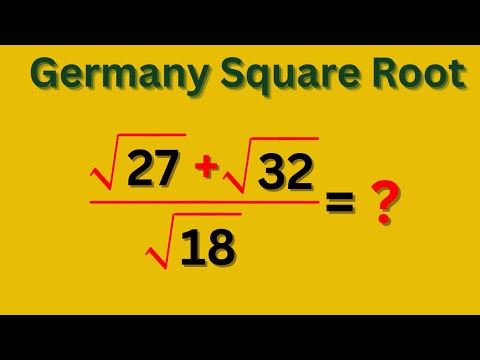 Germany Math Olympiad | Can You Solve This Elegant Square Root Puzzle? | Germany Math Olympiad