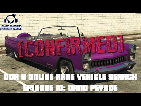 GTA V Online Rare Vehicle Search Episode 10: Gang Peyote xbox one