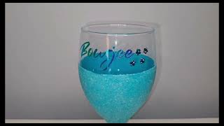 How To Create Vinyl Text For Wine Glass Design Using Cricut