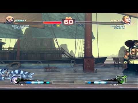 Super Street Fighter 4 Keike Desora (Gouken) vs Gatorinnguru (Cody)