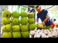 Amazing Speed Coconut Cutting Skills Fresh Coconut Juice Cambodian Street Food